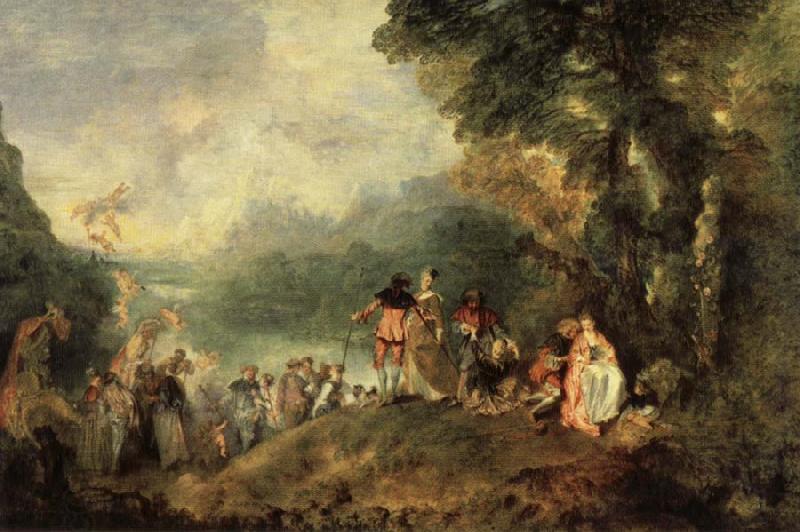 Jean-Antoine Watteau Embarkation from Cythera oil painting picture